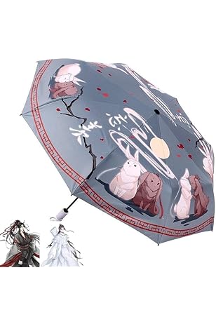 Amazon | 陳情令 折りたたみ傘 魔道祖師 グッズ 藍忘機 魏無羨