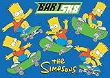 Fun Rugs SIM-010 1929 Simpsons Bart SK8-Blue Chilrens Rug 19-Inch by 29-Inch