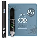 CANNA CREATE CBD リキッド スターターセット 85% 1ml 850mg 高濃度 CBD 40% CBN 30% CBG 15% CBC CBDV カートリッジ 510規格 ヴェポライザー付き ノンニコチン ノンタール (420（ヘン
