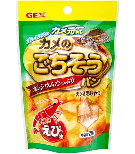 Amazon | ジェックス カメ元気 カメのごちそうパン えび味 餌 6袋入り