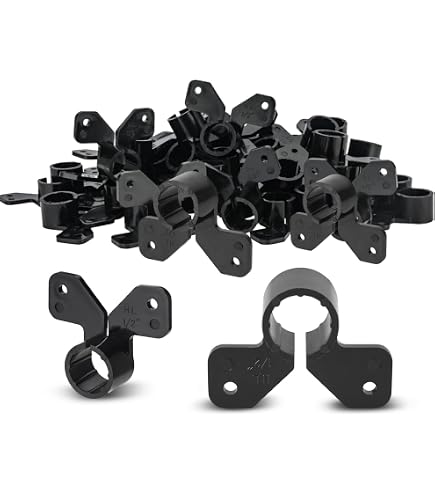 Highcraft 1/2in-1 PEX Tubing Metal Stud Pipe Insulator Caps – 10 Pack, Plastic Wiring/Piping Protectors