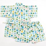 (ファンファン) FUN fun 甚平 ベビー 男の子 子供 カエル アイボリー 90