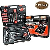 一般119piece Heavy Duty Professionalホーム修復ツールキット、ホームツールキット、ホーム修復ツール、マルチツールセット、Homeownerツールキット、ツールセット、キッ