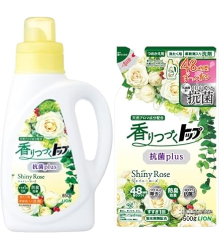 香りつづくトップ 抗菌プラス シャイニーローズ 本体850g+詰替500g