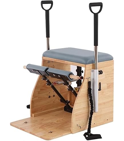 ピラティス　チェア 調整可能スプリング付き Amazon.co.jp: Hubiuyo ピラティスチェア、ハンドル付きスプリット