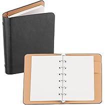 Amazon | PATIKIL 6リングバインダーカバー A7レザーノート