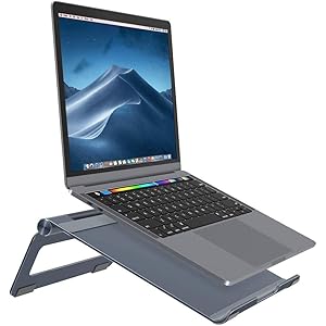 Nulaxy ノートパソコンスタンド ノートPCスタンド ひざ上テーブル pc台 アルミ製 7～17インチ対応 角度調整…
