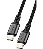 ELECOM U2C-CC30NBK2 BLACK  TYPE-Cケーブル USB2.0ケーブル(認証品、C-C) - U2C-CC30NBK