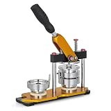 mlloaayo 缶バッジマシーン 新型缶バッチマシーン 回転バッジマシン 58mm缶バッヂ製造機 缶バッジメーカー DIYバッジマシン DIYバッジ バッジ素材 100個付き DIYのおもちゃ 手芸 ハンドメイドキット 手づくり 缶バッチ 花粉症