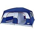CAMPROS Tent-12-Person-Camping-Tents, Waterproof Windproof Family Tent with Top Rainfly, 6 Large Mesh Windows, Double Layer, 