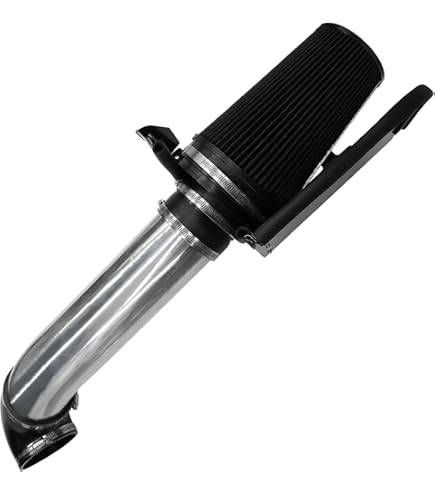 GMC Sierra Intake 4" Black Cold Air Intake Kit With Heat Shield For 99-06 GMC/Chevy 4.8L, 5.3L, 6.0L V8 4 In Universal Cold Air Intake Kit - Foto 11