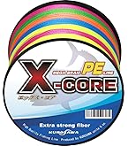 Amazon.co.jp: KUROSAWA PEライン X-CORE (5色マルチカラー 1000m（4編