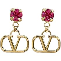 ロゴ ピアス Amazon | ヴァレンティノ Vロゴ シグネチャー メタル クリスタル
