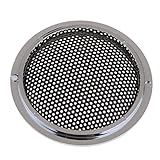 Perfk 1インチ ブラック トレブル スピーカー 保護 シェル グリル スピーカー