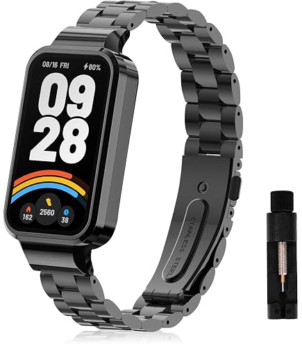 Amazon.co.jp: [ToVioc] 金属ベルト Xiaomi Smart Band 9 Active 対応