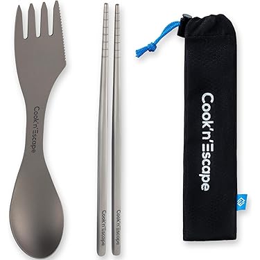 Zani 携帯用　キャンプ用　カトラリー　美術館コレクション② 再入荷】ZEN camps（ゼンキャンプス）チタンカトラリーセット