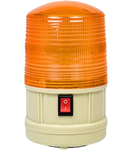 Amazon.co.jp: 日惠製作所 電池式回転灯 Φ88 ニコUFO 赤 スター VL09B