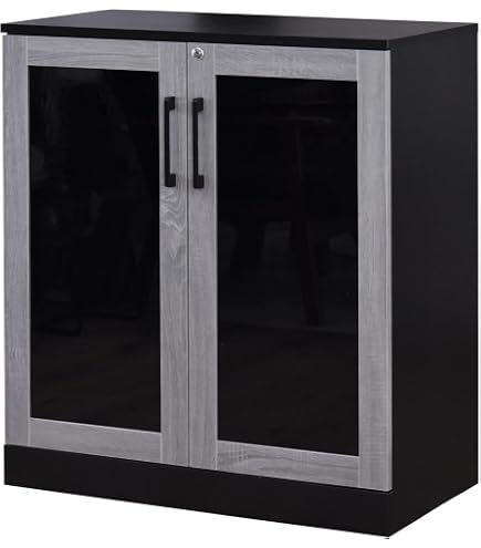 Amazon.co.jp: スタディオクリップ 扉付き2段キャビネット : 文房具