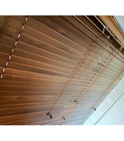 Amazon｜ブラインド 木製(ウッド) 横幅88×高さ138cm ウォルナット