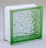 ブロックガラス 塀 壁飾りガラスブロック トバ95(JB2-19516)グリーン６個入り