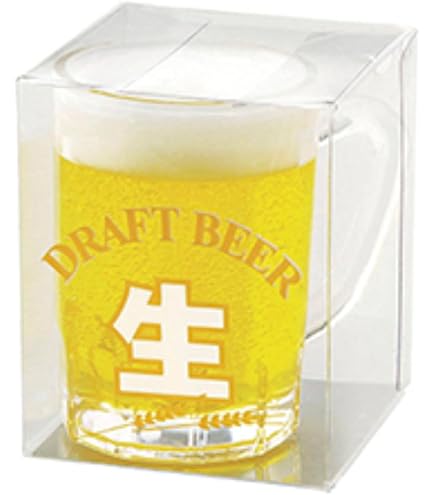 Amazon｜生ビールミニジョッキのローソク(高さ7.2cm×口径5cm)◇ビール