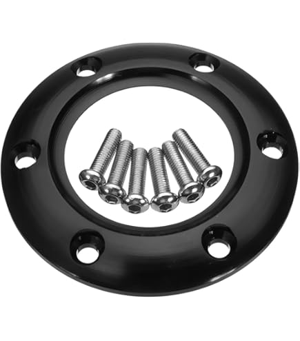 Amazon | prasku 6つのボルトが付いている自動車の黒70mmの