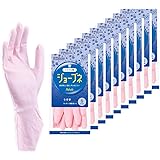 [ダンロップホームプロダクツ] ニトリル手袋 うす手 S ジョーブネ 10双セット ピンク 長さ約30cm 10双入