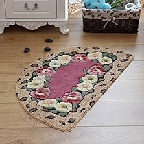 Amazon｜玄関マット 半円 半円形マット 北欧 屋外 屋内 室内 花模様