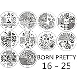 10枚 花　夏　葉イメージプレートスタンプネイルアートセットスタンピングプレートイメージプレートスタンプアートネイル用品ネイルアートキットネイルアート [並行輸入品]