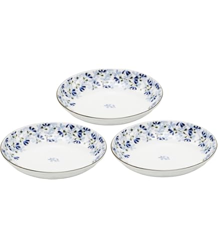 Amazon｜美濃焼 軽量 プレート 取り皿 3枚セット 線唐草 約直径