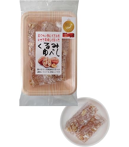 Amazon.co.jp: くるみたっぷりゆべし(醤油) 3個入×15個セット : 食品