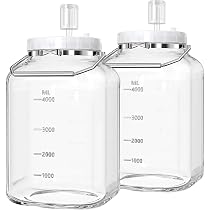 Amazon｜ガラス 保存容器 梅酒 瓶 キャニスター 5.6L 漬物器 密閉容器