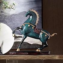 Amazon.co.jp: 馬の置物 縁起物 開運 店舗装飾品 寝室 玄関飾り