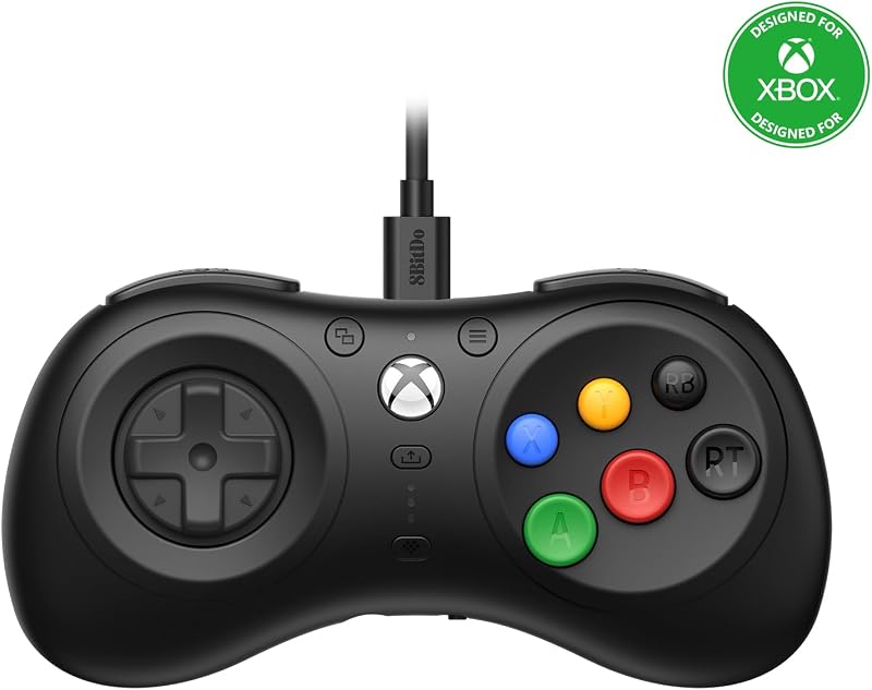 8BitDo M30 XboxシリーズX | S、Xbox One、およびWindowsの有線コントローラー 6ボタンレイアウト - 正式にライセンスされています