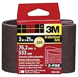 3M 9264NA Heavy Duty Power Sanding Belts - Fine, 120g, 3-Inch by 21-Inch 2-pack [並行輸入品]
