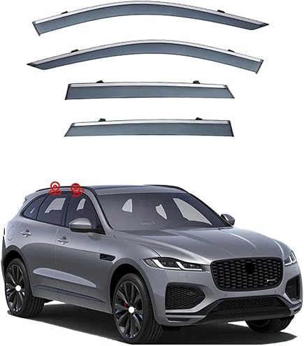 Amazon | サイドバイザー ジャガー・Fペイス F-PACE 2016-2021 専用