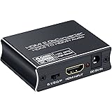 ELEVIEW HDMI2.0b 音声分離器 4K(60Hz) 1080(120Hz) HDR対応 HDCP2.2 オーディオ出力:光デジタル・3.5mmステレオ｜PS5/PS4slim/Nintendo Switch/Fire TV等に対応 アダプ