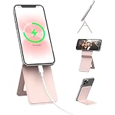 Bettdow スマホスタンド マグネット Magsafe対応 七変化マルチスタンド iPhone 17/16/15/14/13/12シリーズ対応 | すまほすたんど 卓上 強力磁力 高級PUレザー素材 耐久 magsafe スマホスタンド 薄型 軽