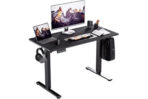 【SG Stock】Electric Standing Desk,Height【70.5-113cm】Adjustable Table,Study Table with Cup Holder&Hook,Computer Table for Offer