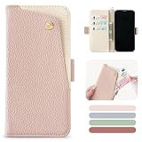 MAGICASE for いphone14 ケース 手帳型 iPhone14 ケース 手帳型 おしゃれ アイフォン 14 ケース 手帳型 可愛い マグネット式 スマホケース iphone14 財布型 カード収納 スタンド機能 携帯ケースあいほん14 シンプル 軽量 耐衝撃 iphone14 カバー 高級PUレザー 放熱性 擦り傷防止 防塵 全面保護 耐汚れ 人気 女性 6.1インチ(ピンク)