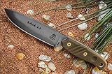 TOPS BAJA 4.5 Fixed Blade Knife Black River Wash Blade Green Micarta Handle BAJA-4.5 [並行輸入品]