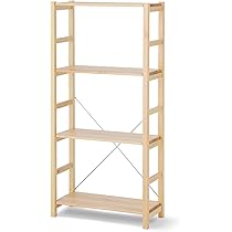 Amazon｜無印良品 パイン材ユニットシェルフ 中 幅58×奥行26×高さ120cm