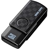 サンワサプライ microSDカードリーダー ブラック ADR-MCU2SWBK