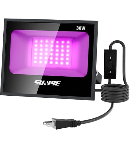 【不具合なし】ブラックライト照明器具 30W Amazon.co.jp: ブラックライト 30W LED投光器 UVライト紫外線投光器