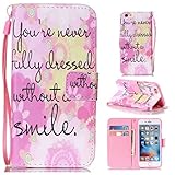 iPhone 6 iPhone 6s ケース UNEXTATI 保護カバー 手帳型 iPhone6 iPhone6s 対応 ストラップ付き カード収納付 落下防止 衝撃吸収 財布型 ケース 携帯電話カ