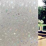 prismoon no glue 3d静的装飾つや消しプライバシーウィンドウFilms forガラス17.7 X 78.7インチ( 45 x 200 cm )アップグレードバージョンforホームキッチ