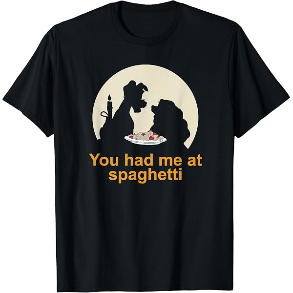 Amazon | Disney わんわん物語 デリシャス・ロマンティック Tシャツ