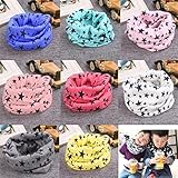 Jelinda 子供用品　子供　マフラー　綿　五角の星形　黄色い・白い 　可愛いマフラー　　色が選択できる　1-5歳の子供　男女子供