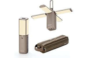 LACITA LEDランタン ポータブル 13,400mAh 充電式 キャンプ アウトドア 防災 屋外仕様 防水 小型 明るい 電球色 暖色 蛍光色 昼光色 EL BRIGHT 1 (グレージュ)