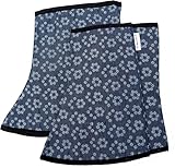 デニム柄フットカバー 小花